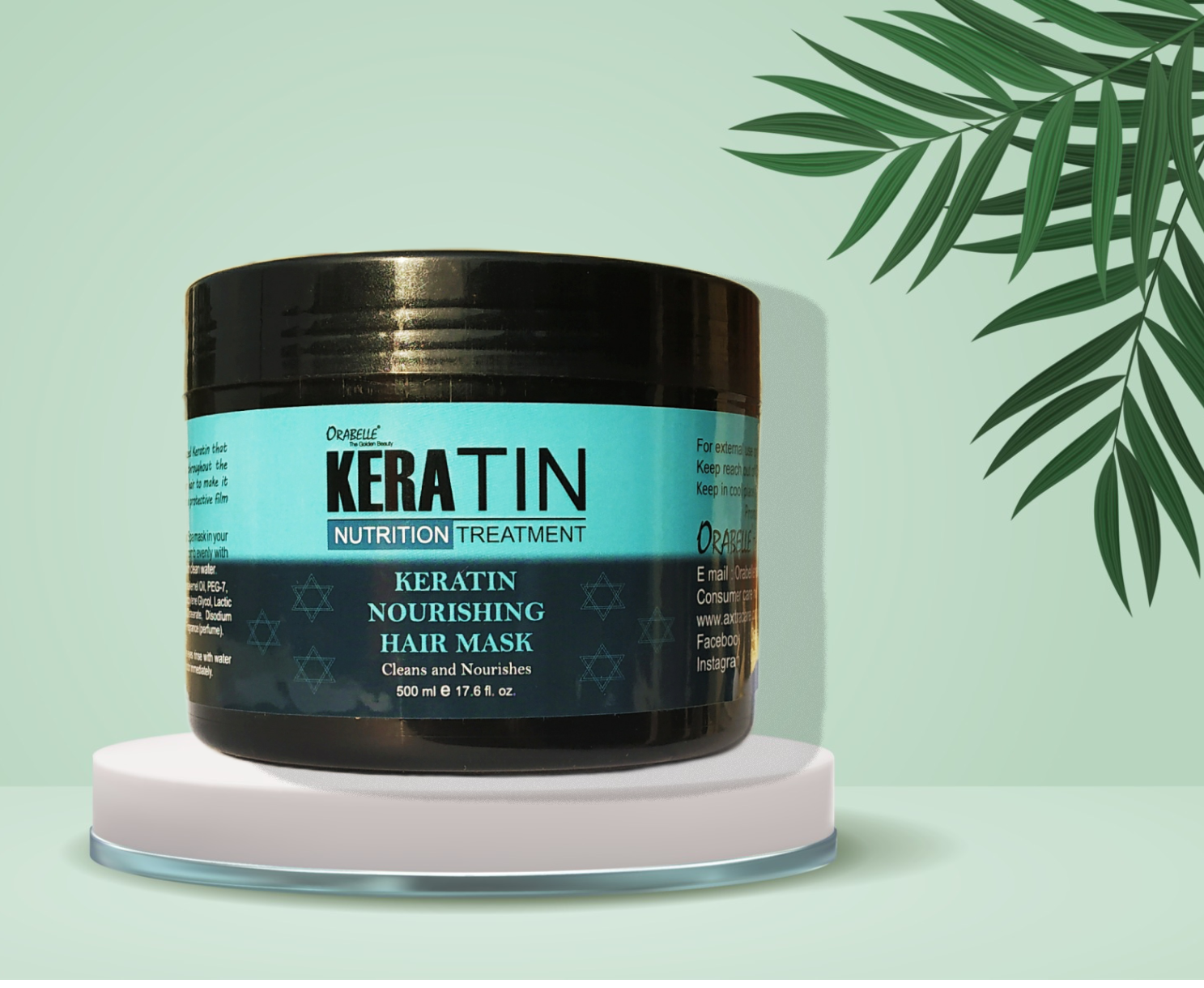 Orabelle Keratin nourishing hair spa cream 500g