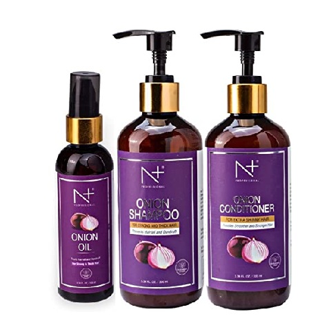 N plus Professional Onion Oil, Shampoo, conditioner Combo kit
